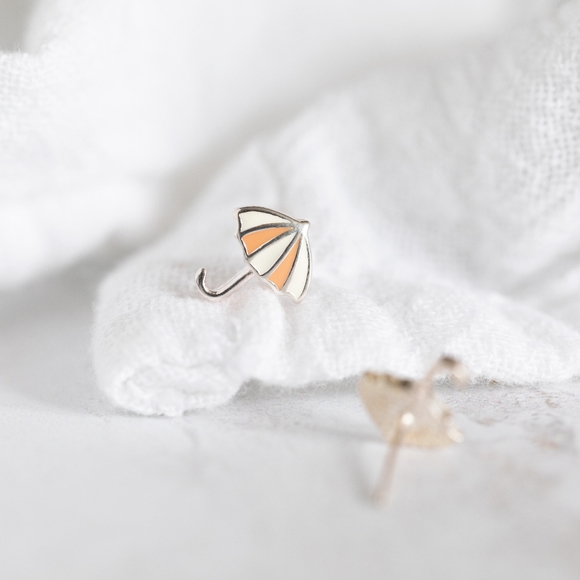 Mini Umbrella Studs (S925) - Only 1 left! - Picture 4 of 7